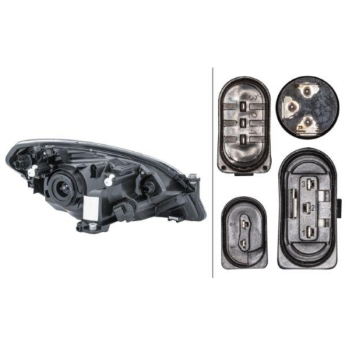 HELLA Hauptscheinwerfer 1EJ 010 672-011 für SKODA, links