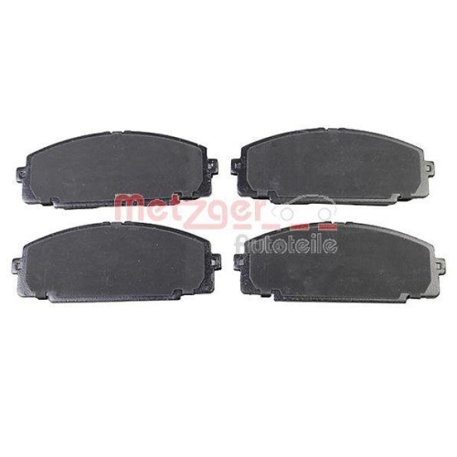 Bremsbelagsatz, Scheibenbremse METZGER 1170872 f&uuml;r TOYOTA, Vorderachse