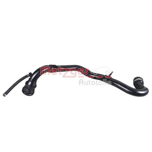 Ladeluftschlauch METZGER 2401246 für RENAULT DACIA, Ladeluftkühler, rechts