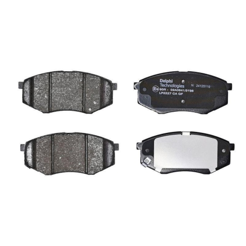 DELPHI LP2227 Bremsbelagsatz, Scheibenbremse f&uuml;r HYUNDAI KIA HYUNDAI (BEIJING)