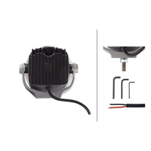 HELLA Fernscheinwerfer 1F0 012 206-001 für MERCEDES-BENZ FENDT AGCO, links