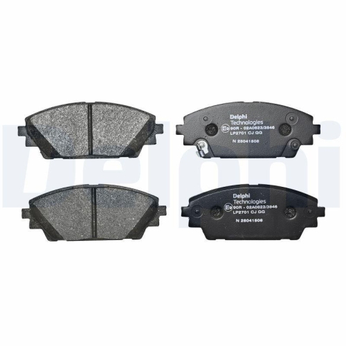 DELPHI LP2701 Bremsbelagsatz, Scheibenbremse f&uuml;r MAZDA MAZDA (CHANGAN)