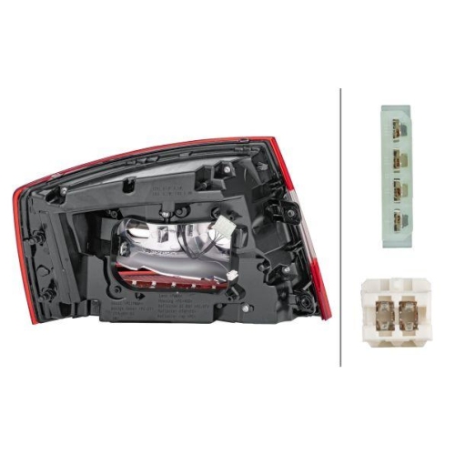 HELLA Heckleuchte 2SK 012 881-061 für SKODA, rechts