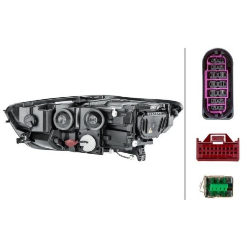HELLA Hauptscheinwerfer 1EL 011 150-361 f&uuml;r AUDI VW AUDI (FAW), rechts