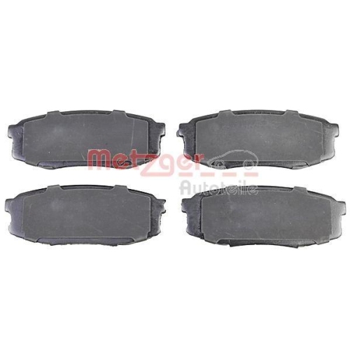 Bremsbelagsatz, Scheibenbremse METZGER 1170875 f&uuml;r TOYOTA, Hinterachse