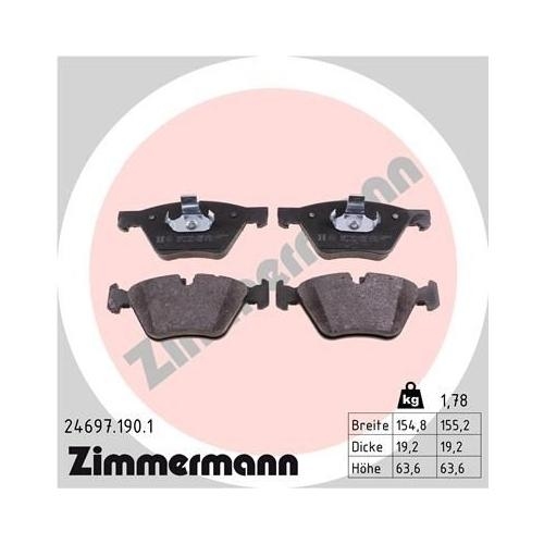 Bremsscheibe ZIMMERMANN 150.3482.20 COAT Z f&uuml;r BMW BMW (BRILLIANCE), Vorderachse