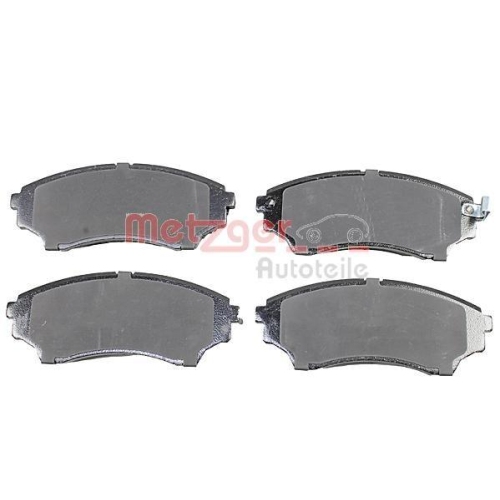 Bremsbelagsatz, Scheibenbremse METZGER 1170876 f&uuml;r FORD MAZDA, Vorderachse
