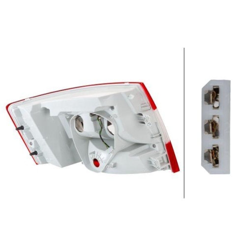 HELLA Heckleuchte 2SK 012 883-061 für SKODA, rechts