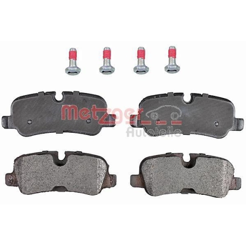 Bremsbelagsatz, Scheibenbremse METZGER 1170877 f&uuml;r LAND ROVER, Hinterachse