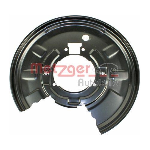 Spritzblech, Bremsscheibe METZGER 6115041 f&uuml;r BMW, Hinterachse links