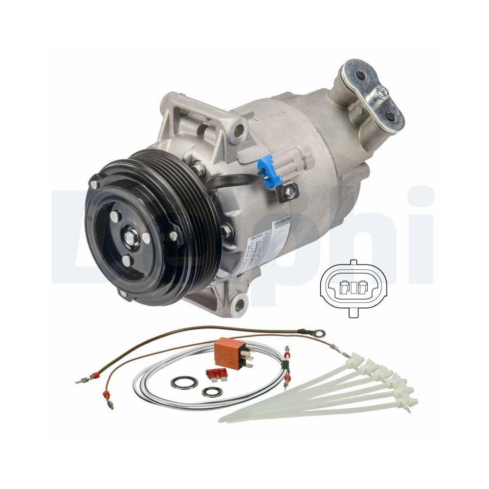 DELPHI TSP0155802 Kompressor, Klimaanlage f&uuml;r OPEL VAUXHALL GENERAL MOTORS