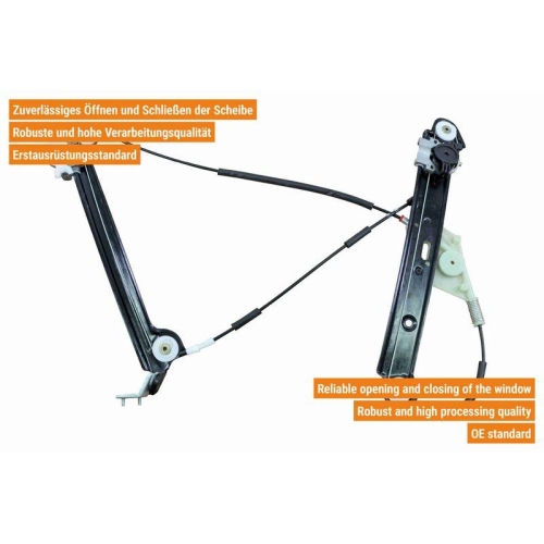 VAICO Fensterheber links und rechts elektrisch, ohne Elektromotor vorne rech V20-8704 + V20-8705 f&uuml;r BMW