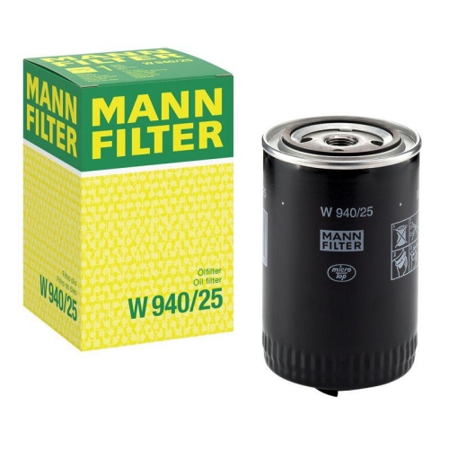 &Ouml;lfilter MANN-FILTER W 940/25 f&uuml;r FORD VOLVO VAG BOMAG GENERAL MOTORS STILL HAKO