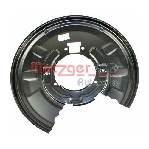 Spritzblech, Bremsscheibe METZGER 6115042 f&uuml;r BMW, Hinterachse rechts
