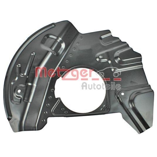 Spritzblech, Bremsscheibe METZGER 6115043 f&uuml;r BMW, Vorderachse links