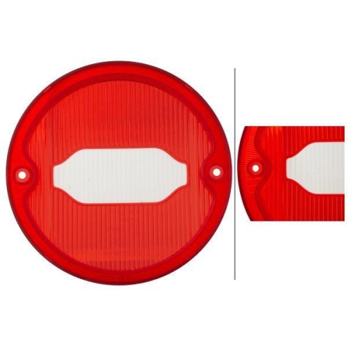 HELLA Lichtscheibe 9EL 213 522-001 für KRONE REISCH KEMPF, links, rechts