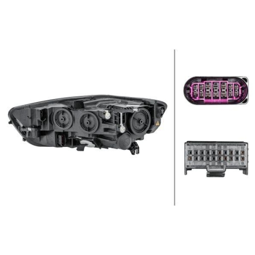 HELLA Hauptscheinwerfer 1EL 012 976-021 für AUDI AUDI (FAW), rechts