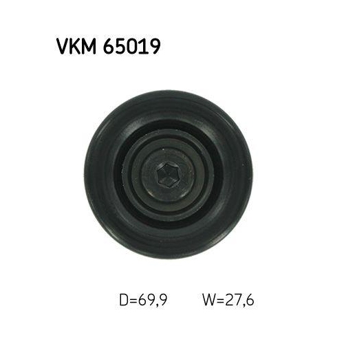 Umlenk-/F&uuml;hrungsrolle, Keilrippenriemen SKF VKM 65019 f&uuml;r HYUNDAI KIA, oben