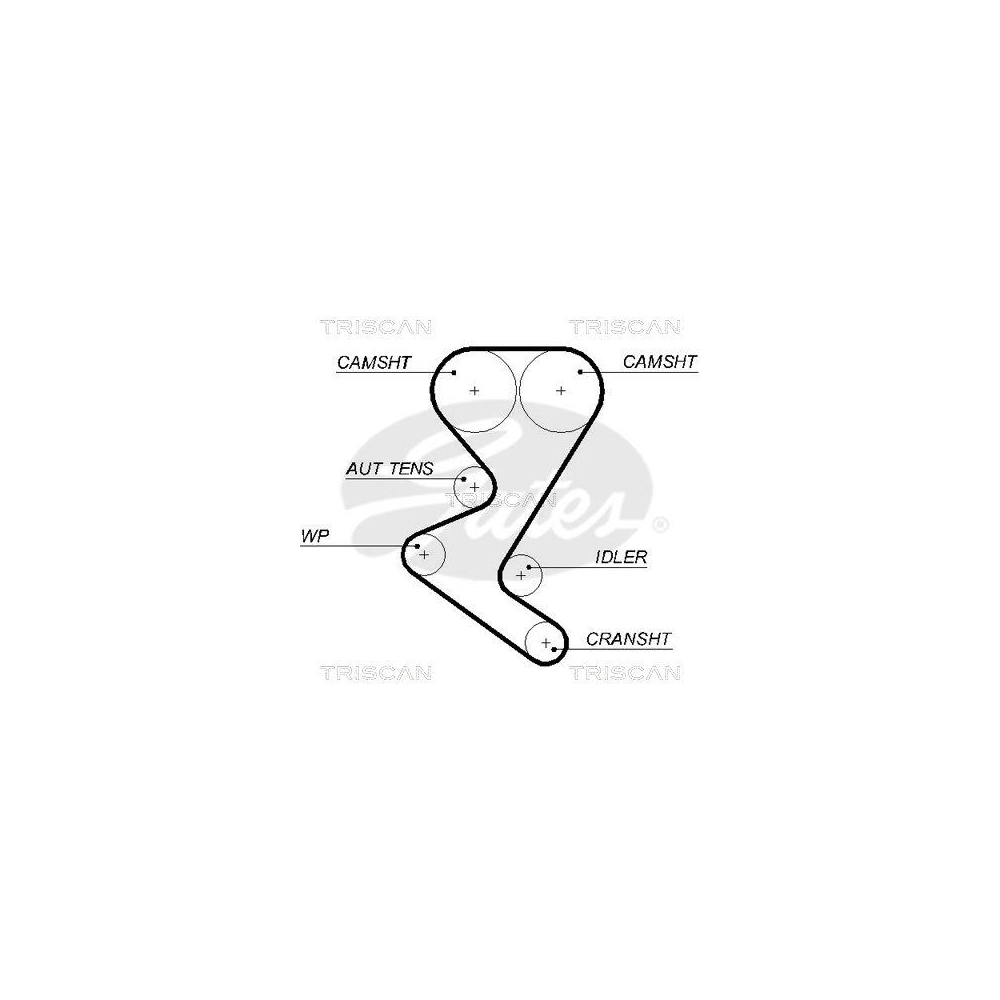 Zahnriemen TRISCAN 8645 5582xs für