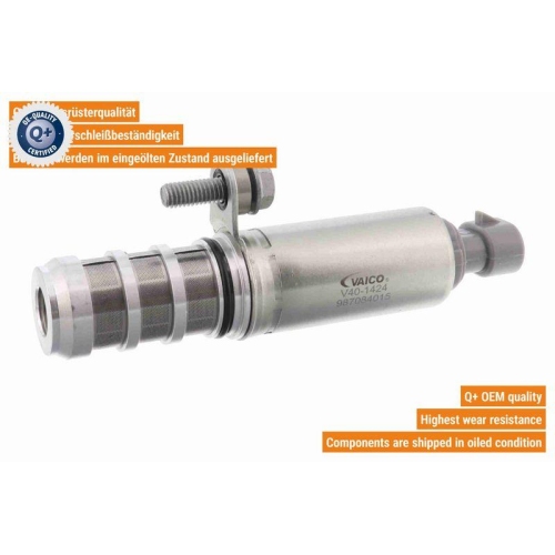 Steuerventil, Nockenwellenverstellung VAICO V40-1424 Q+, Erstausrüsterqualität