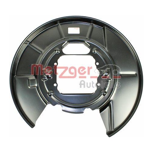 Spritzblech, Bremsscheibe METZGER 6115045 f&uuml;r BMW, Hinterachse links