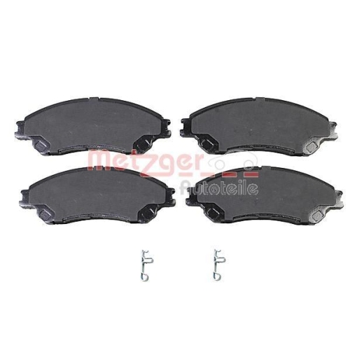 Bremsbelagsatz, Scheibenbremse METZGER 1170882 f&uuml;r SUZUKI, Vorderachse