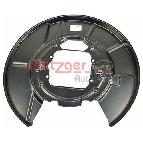 Spritzblech, Bremsscheibe METZGER 6115046 f&uuml;r BMW, Hinterachse rechts