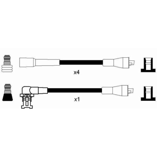 Z&uuml;ndleitungssatz NGK 8253 f&uuml;r RENAULT DACIA, f&uuml;r Fahrzeuge mit Z&uuml;ndverteiler