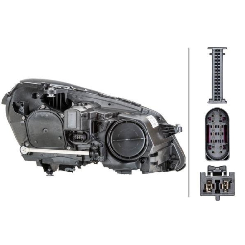 HELLA Hauptscheinwerfer 1EX 011 066-611 für MERCEDES-BENZ, links