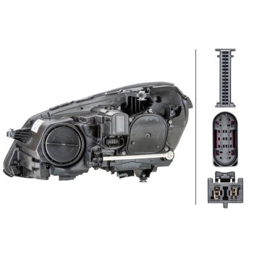 HELLA Hauptscheinwerfer 1EX 011 066-621 f&uuml;r MERCEDES-BENZ, rechts