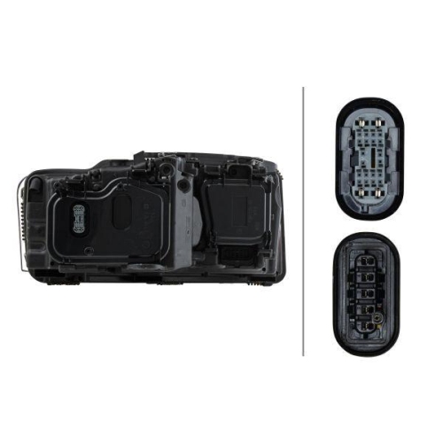 HELLA Hauptscheinwerfer 1ZS 009 236-531 für AUDI VW, links