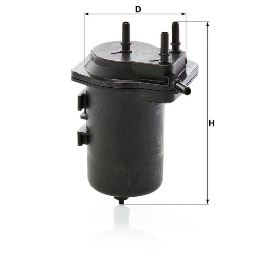 Kraftstofffilter MANN-FILTER WK 939/6 f&uuml;r NISSAN RENAULT SUZUKI