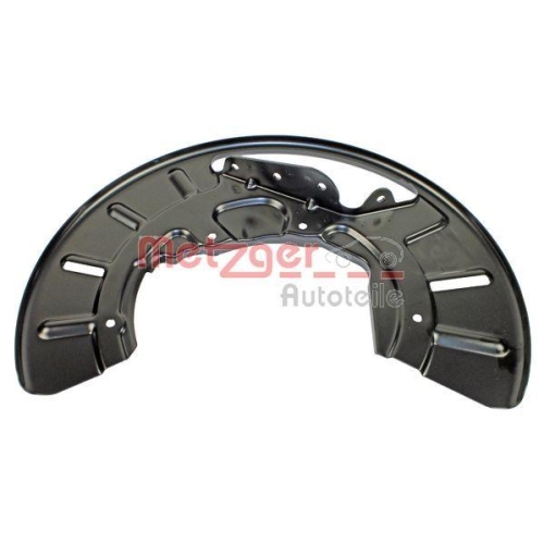 Spritzblech, Bremsscheibe METZGER 6115073 f&uuml;r VW, Vorderachse links