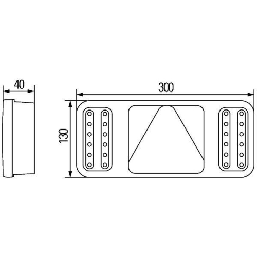 HELLA Heckleuchte 2VP 345 900-141 für SCHMITZ CARGOBULL DOLL, rechts