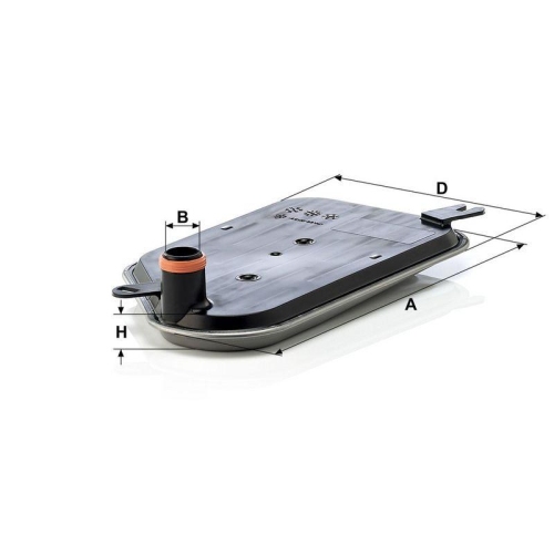 Hydraulikfilter, Automatikgetriebe MANN-FILTER H 2826 KIT f&uuml;r VAG