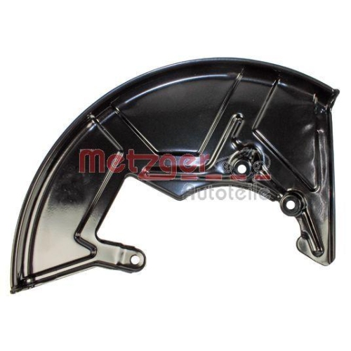 Spritzblech, Bremsscheibe METZGER 6115076 f&uuml;r VAG, Vorderachse rechts