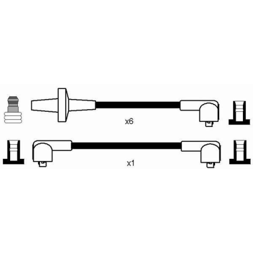 Z&uuml;ndleitungssatz NGK 7167 f&uuml;r RENAULT DACIA RENAULT TRUCKS