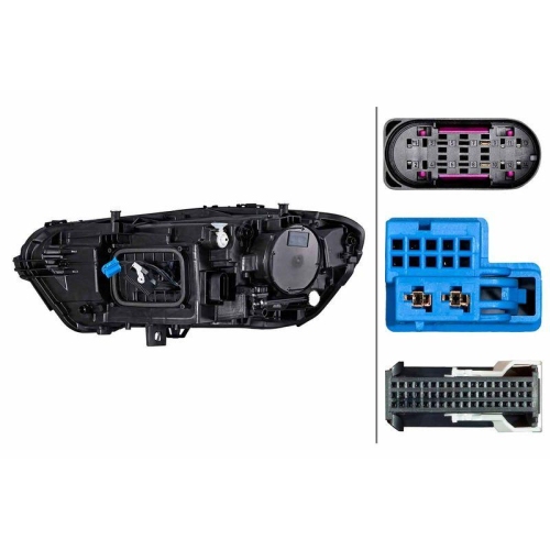 HELLA Hauptscheinwerfer 1EX 015 086-421 für MERCEDES-BENZ, rechts