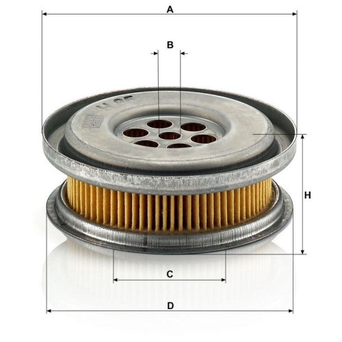 Hydraulikfilter, Lenkung MANN-FILTER H 85 f&uuml;r MERCEDES-BENZ