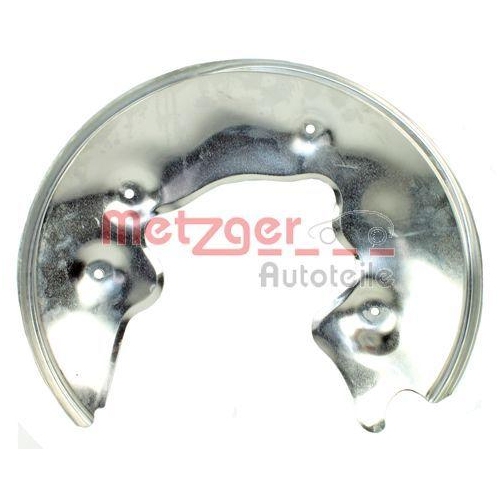 Spritzblech, Bremsscheibe METZGER 6115078 GREENPARTS f&uuml;r VAG, Hinterachse rechts