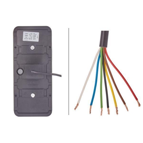 HELLA Heckleuchte 2VP 345 900-221 für FAUN LIEBHERR TEREX SOMMER, links, rechts