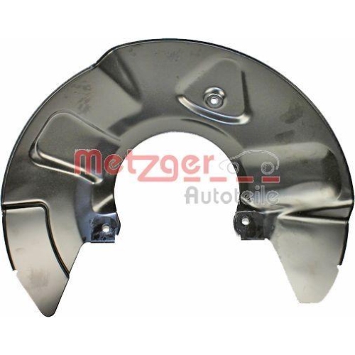 Spritzblech, Bremsscheibe METZGER 6115079 f&uuml;r VAG, Vorderachse links