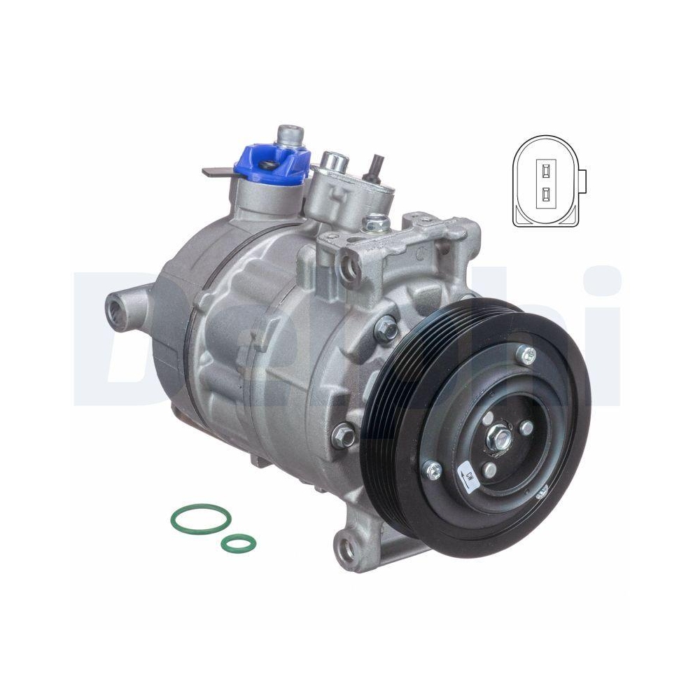 DELPHI TSP0155997 Kompressor, Klimaanlage f&uuml;r AUDI SEAT SKODA VW