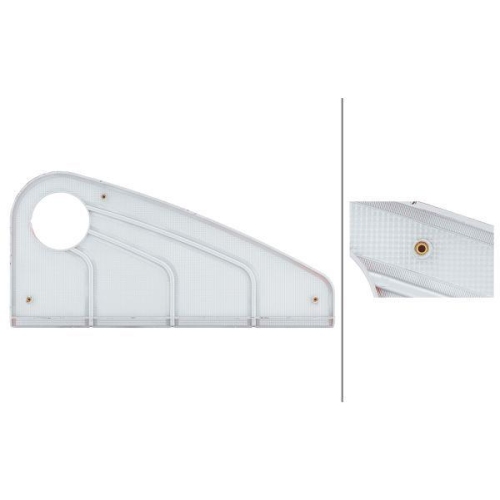 HELLA Heckblende 8XU 007 842-017 f&uuml;r AUW&Auml;RTER MAN NEOPLAN, links