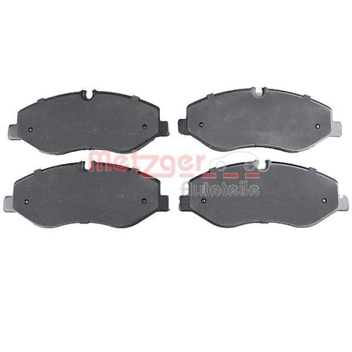 Bremsbelagsatz, Scheibenbremse METZGER 1170895 f&uuml;r MERCEDES-BENZ, Vorderachse