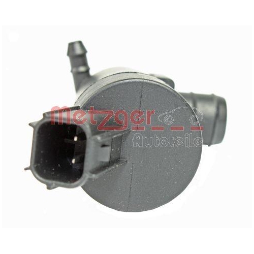 Waschwasserpumpe, Scheibenreinigung METZGER 2220038 f&uuml;r FORD VOLVO, vorne