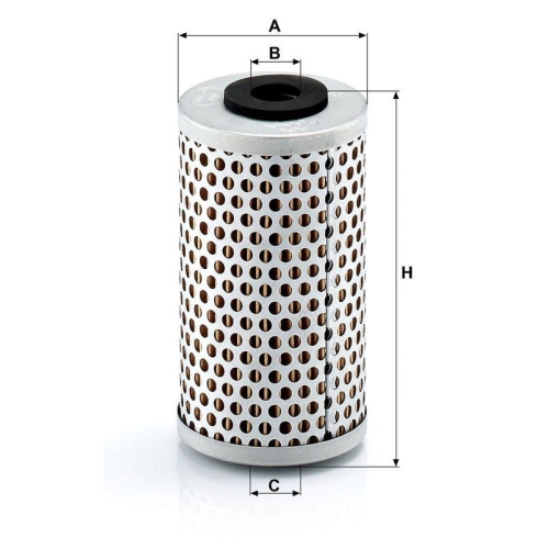 Hydraulikfilter, Lenkung MANN-FILTER H 601/6 f&uuml;r HANOMAG HENSCHEL MERCEDES-BENZ