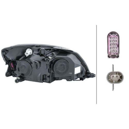 HELLA Hauptscheinwerfer 1ZL 010 417-411 f&uuml;r SKODA, links