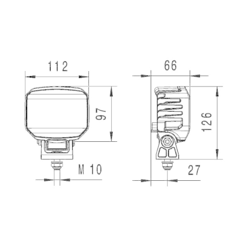 HELLA Arbeitsscheinwerfer 1GA 996 488-511 f&uuml;r