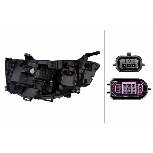 HELLA Hauptscheinwerfer 1EX 015 152-621 f&uuml;r RENAULT, rechts